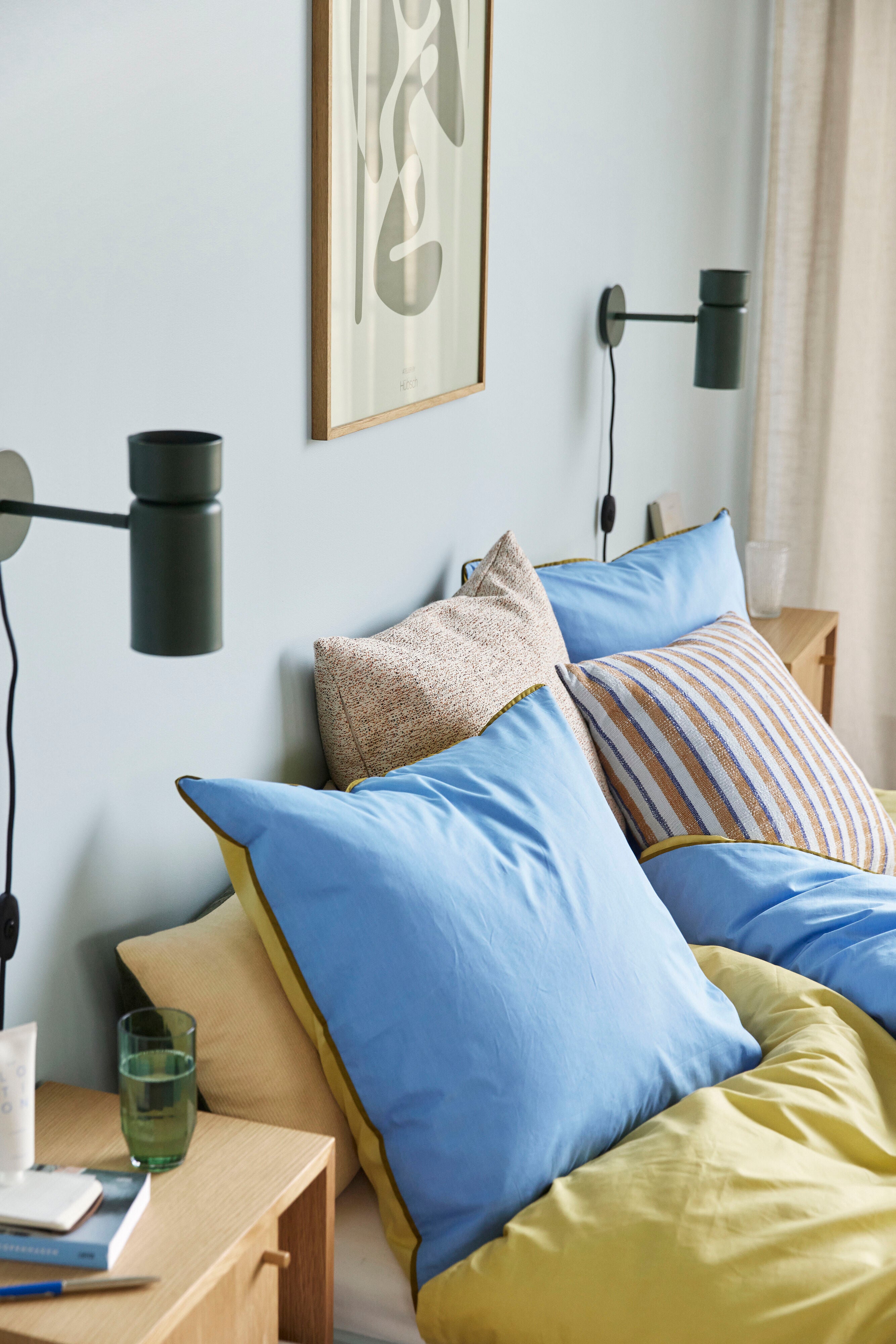 Pavilion pude, blå - 50x50 cm.